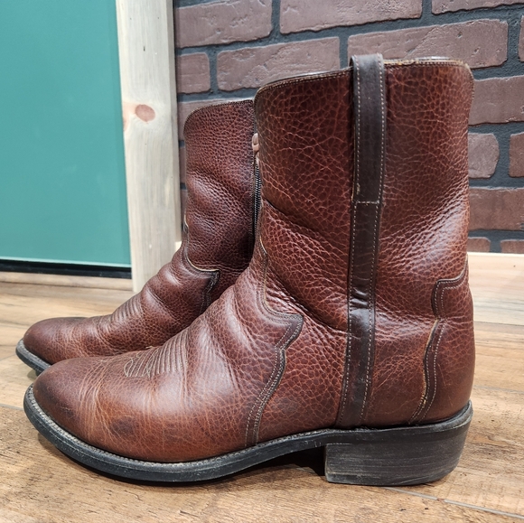 Lucchese Bison Zip Cowboy Boots 10.5E - Picture 3 of 7